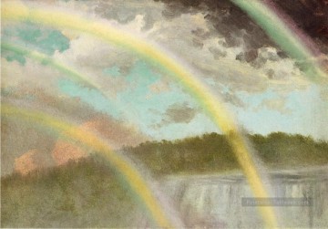 Quatre arcs en ciel sur les chutes du Niagara Albert Bierstadt Peinture à l'huile